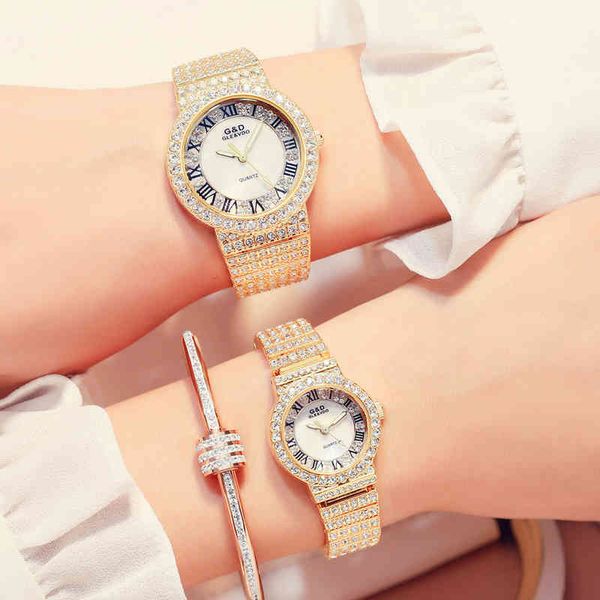 Women Luxury Brand Wrist Watch For 2022 Diamond DRS Gold ladi Watch Stainls Stainls Relógio de Aço Relógio Feminino