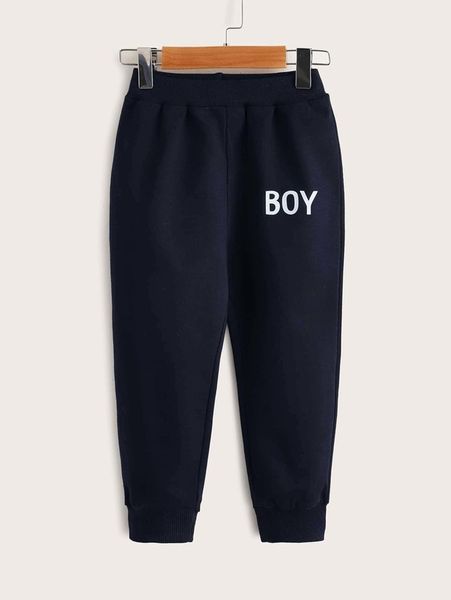 

toddler boys letter graphic sweatpants she01, Blue