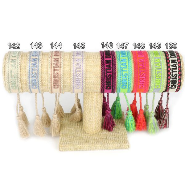 

brand classic fashion bracelets chains jewelry bangles handmade embroidered link woven tassel adjustable women men lover gift chain bangle z, Black