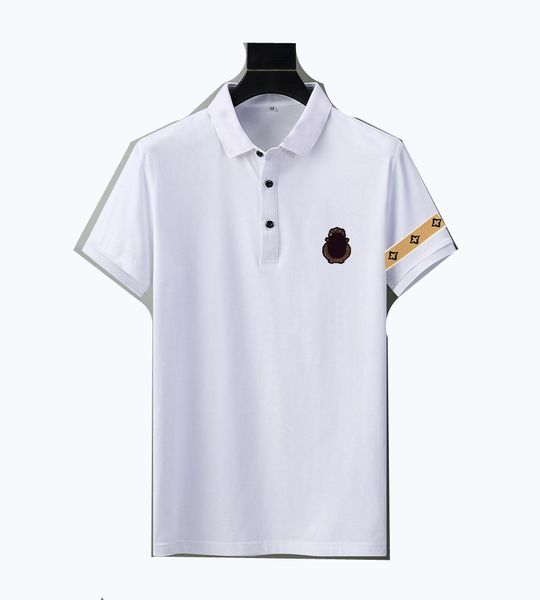 

mens polo shirt designer man fashion horse t shirts casual men golf summer polos shirt embroidery high street trend tee asian size m-xxxl54, White;black