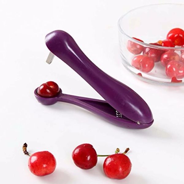 Sublimation Tools Neu 5 '' Cherry Fruit Kitchen Pitter Remover Olive Corer Entfernen Sie Grubewerkzeug Samen Gadge Obst und Gemüse Kirsch Pitter