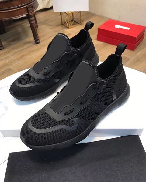 

luxury mens women shoes neo sneaker white technical knit trainers black classic shoe rubber sole plain sport sneakers no73
