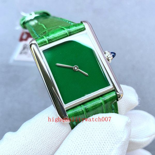 

incredible vk quartz chronograph working wristwatches white green blue dial leather strap bands ladies watch women's watches, Slivery;brown