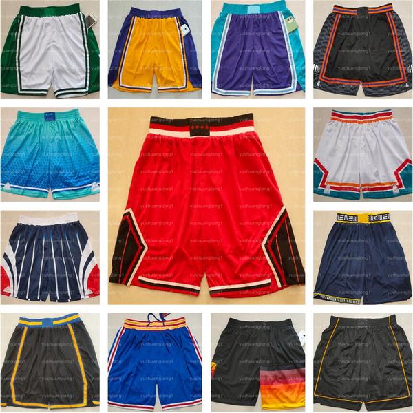 

just don basketball shorts zipper sweatpants hip pop sport short pant with pocket mitchell and ness retro stitched baseball 2021 2022 blue w, Black