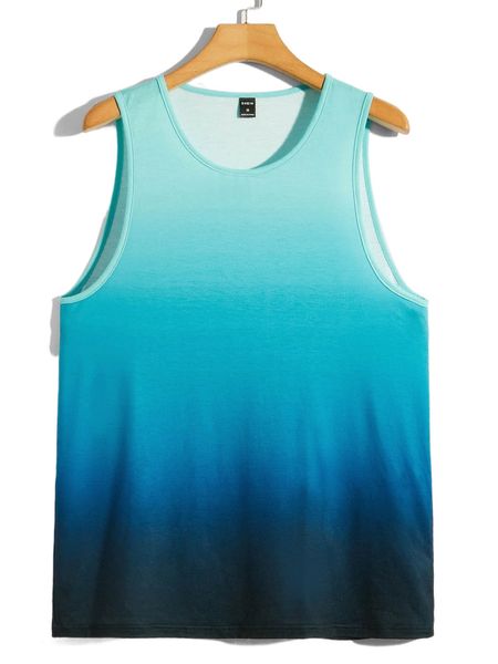 

men ombre tank z3dv#, White;black