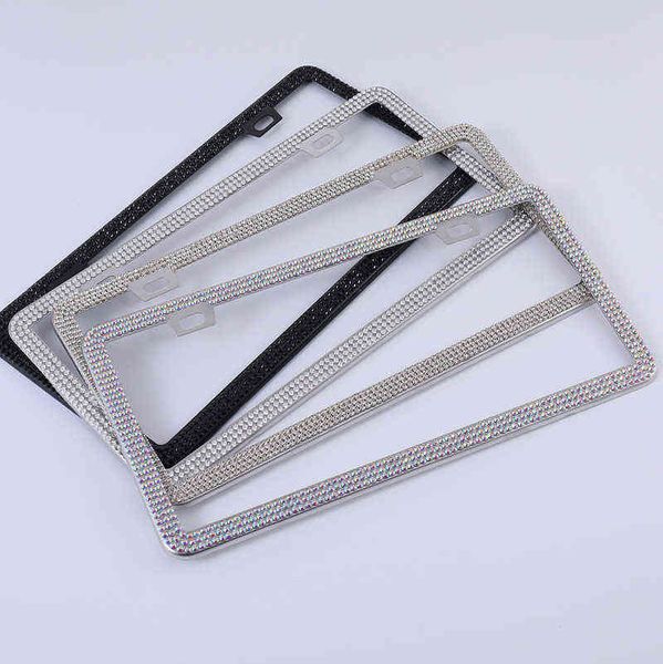 

license plate diamond frame