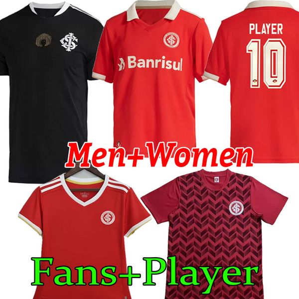 

22/23 sc internacional soccer jerseys fans player version wesley taison edenilson liziero 2022 bustos gabriel black excellence men women kid, Black;yellow