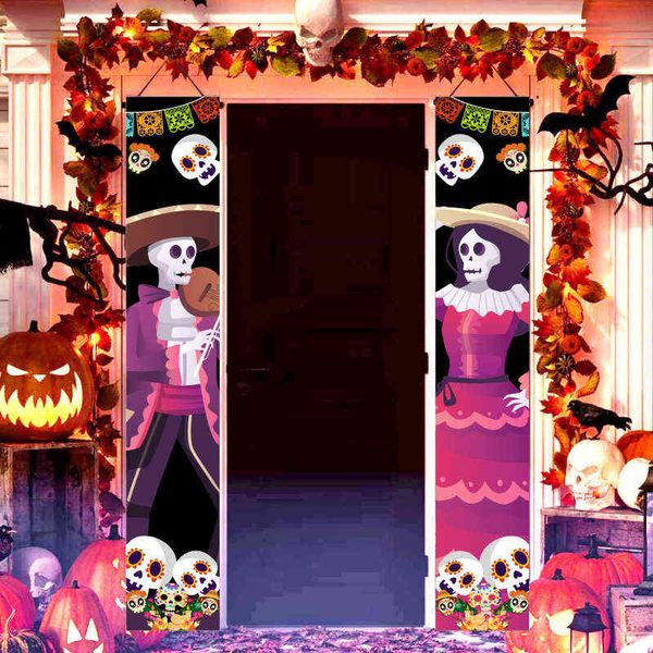 

factory outlet new halloween couplet ghost festival porch decoration banner creative hanging flag