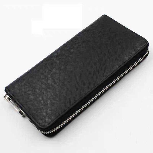 

wholesale classic standard wallet for men pu fashion damier long purse moneybag zipper pouch coin pocket note compartment organizer wallet