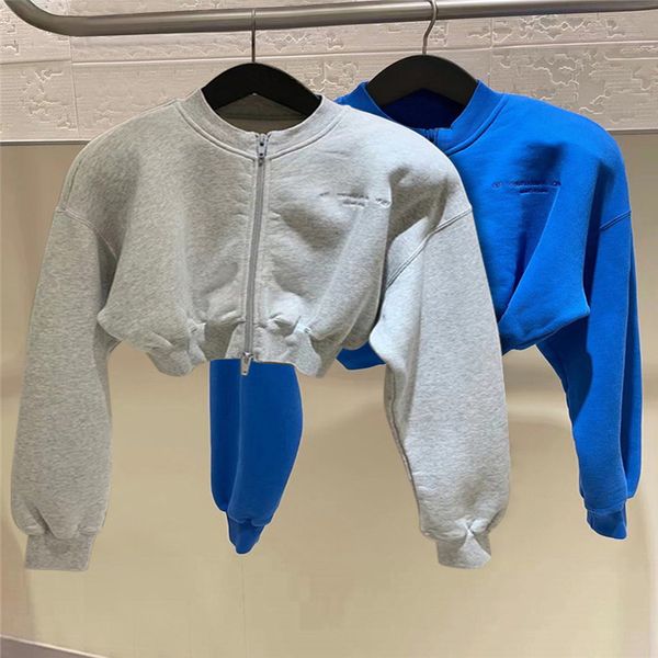 

women's knits tees dangjia letter embroidery zipper short coat early autumn leisure slim sweater women, White