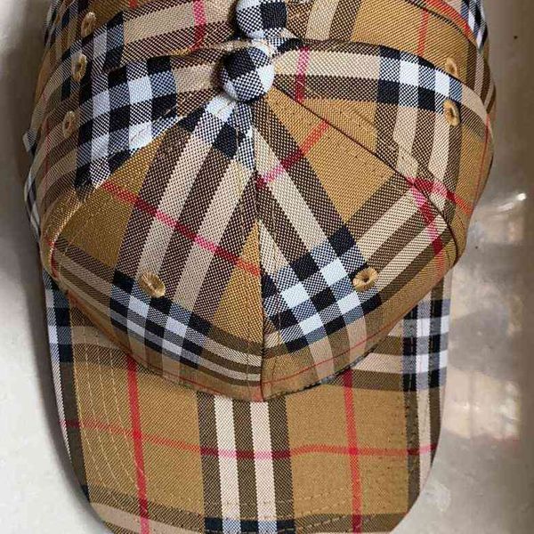 

ball caps burbrerys popular 2021 lattice baseball cap for men and women autumn and winter casual classic wild duck tongue hat, Blue;gray