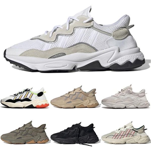 

2022 fashion trace cargo leather ozweego mens casual running shoes triple cloud multi pale nude taped seams hi-res red grey solar green wome, Black