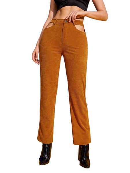 

x fabriano alicia cut out waist pants n8uo#, Black;white