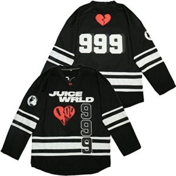 

movie version juice wrld 999 hockey jersey, Black;red
