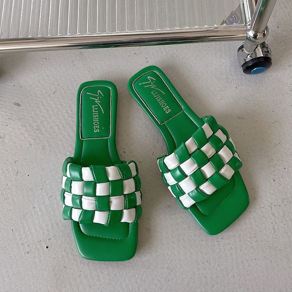 

summer female slippers fashion new flat outdoor personality beautiful beautiful fairy wind beach sandals manufacturers direct sales, Black