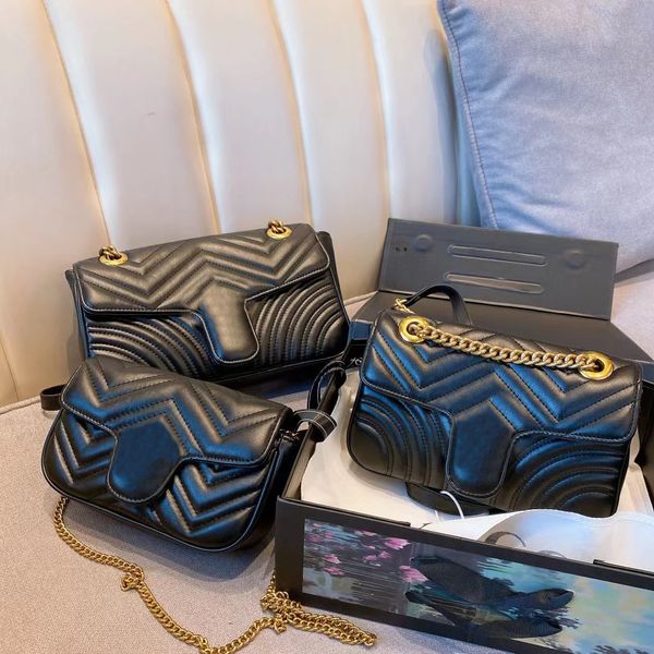 

woman luxury designer bags tote women men chain cross body shoulder bag with box 6 colors messenger bag handbag purse 00211
