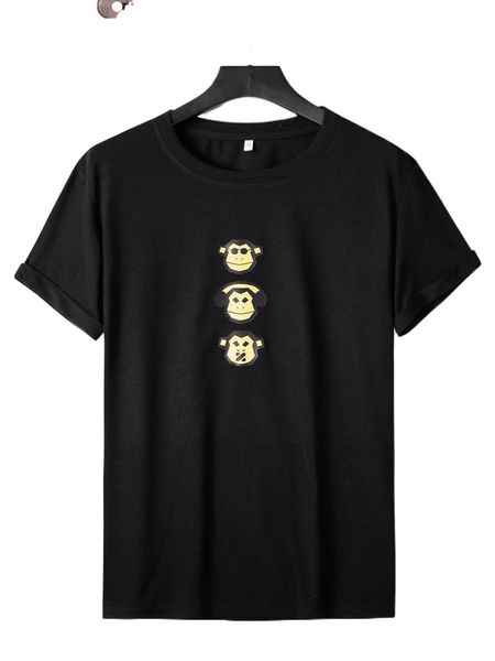 

men cartoon graphic tee w8ya#, White;black