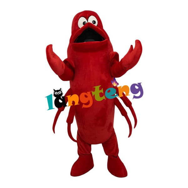 

mascot doll costume 1125 lobster dragon mascot costumes animal cartoon for life size, Red;yellow