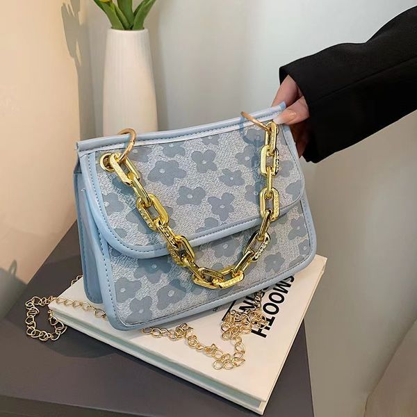 

fashion shoulder bag flower underarm chain bags women handbag
