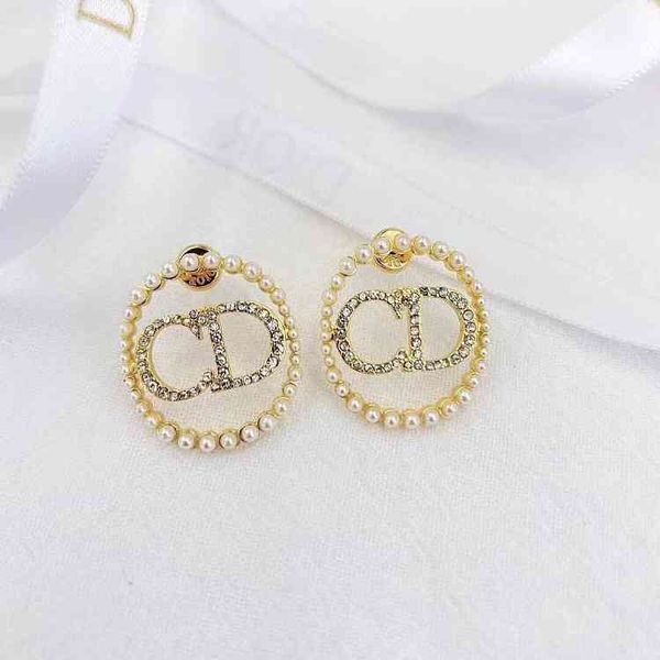 

jewelry wholesale millet beads round pearl earrings simple fashion temperament female earrings, Golden