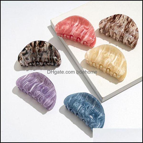 

hair clips barrettes jewelry fashion womens banana clip hairpin grabbing girls ponytail solid color korean accessories drop delivery 2021, Golden;silver