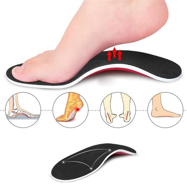 Premium ortic Gel High Arch Suporte Insoles Gel Pad 3D Suporte de pés planos Corrector Mulheres homens Ortopédico Pain Unisex 220713