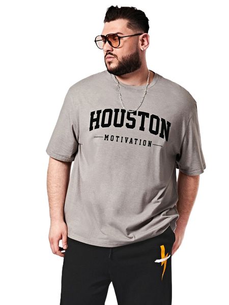 

extended sizes men letter graphic tee q7kv#, White;black