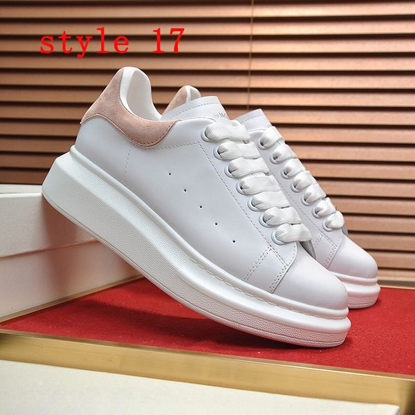 

fashion men's and women's training shoes real leather platform classic white sneakers outdoor designer for men youth campus shoe w, Black