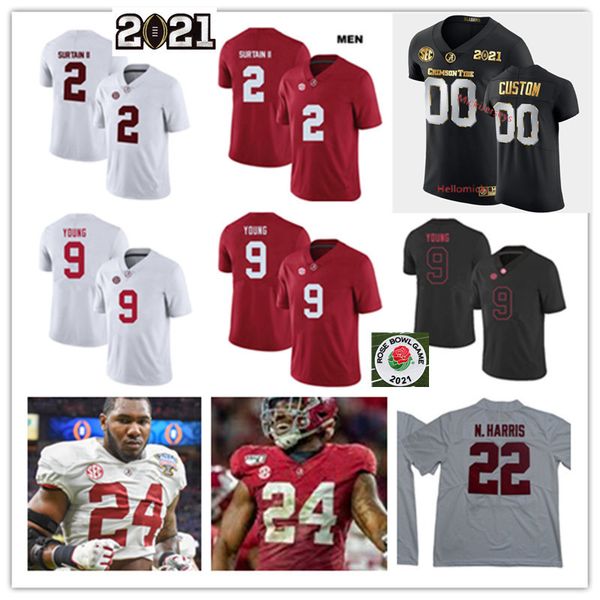 

2022ncaa alabama crimson tide football stitched college jersey 39 levi wallace jerseys 30 mack wilson 10 reuben foster 32 rashaan evans 9 xa, Black