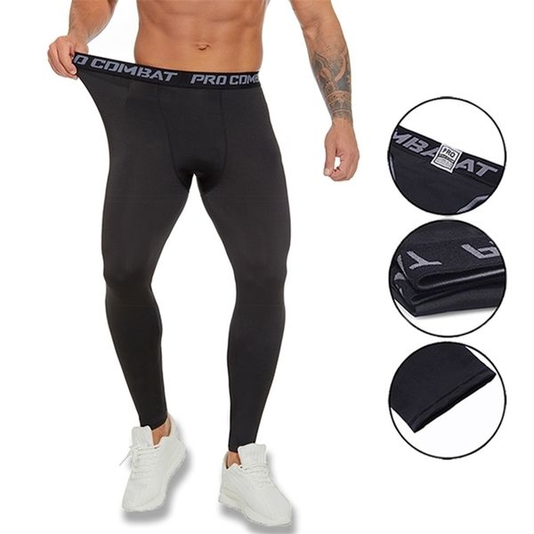 Leggings de compressão masculina em execução de ginástica 3xl Basquete para treino esportivo masculino Calças de treinamento preto 220429