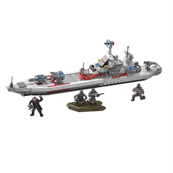 

2021 world war 2 ww2 army military soldier city police swat soviet kirov-class cruiser model building blocks bricks kids toys234y