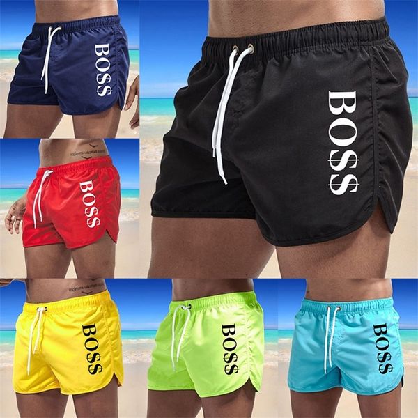 Männer Badeshorts Sommer Bunte Badebekleidung Mann Badeanzug Badehose Sexy Strand Surfbrett Männliche Kleidung Hosen 220425