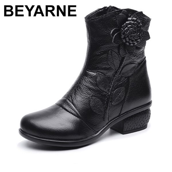 Beyarne outono inverno botas retrô