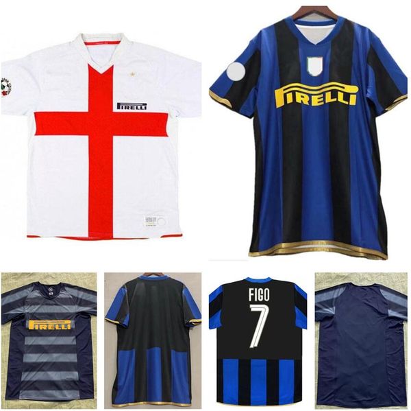 

2004 2005 2007 2008 2009 inter retro soccer jersey 04 05 07 08 09 ibrahimovic figo adriano stankovic cambiasso crespo j.zanetti vintage clas, Black