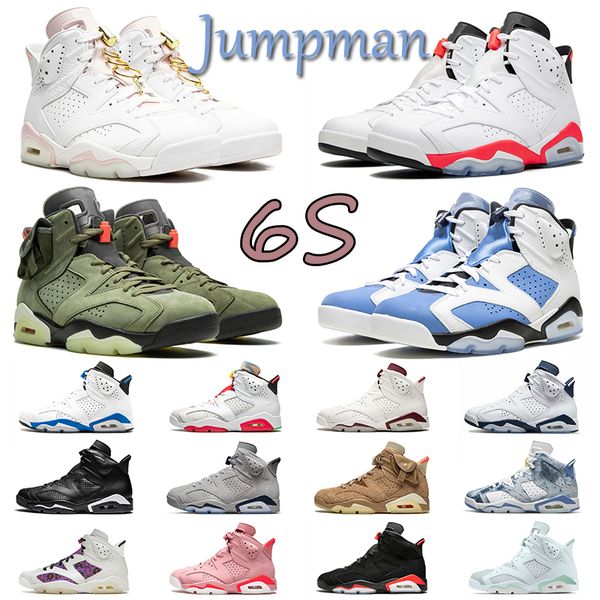 

jumpman 6 6s men women basketball shoes mens sneaker black infrared carmine british khaki mint foam outdoor sport trainers sneakers