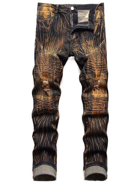 

men tie dye skinny jeans a1gv#, Blue