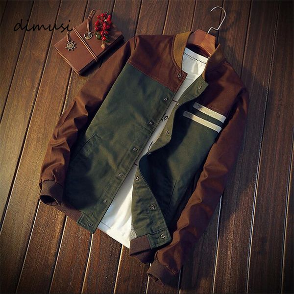 

dimusi autumn mens bomber jacket fashion male streetwear hip hop slim pilot coats men baseball windbreaker clothing 5xl 220715, Black;brown