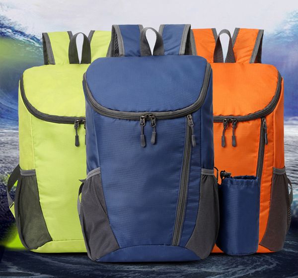 

dhl50pcs backpack women men nylon large capacity sport waterproof protable crossbody bags mix color