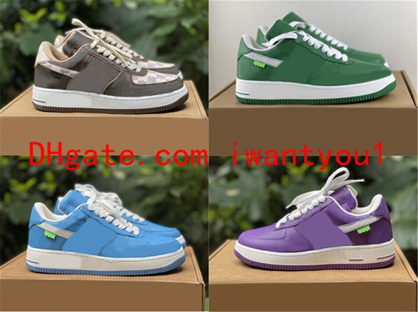 

est authentic flower 1 low shoes white black yellow red orange blue green purple brown outdoor sports sneakers trainer with box size 38-46