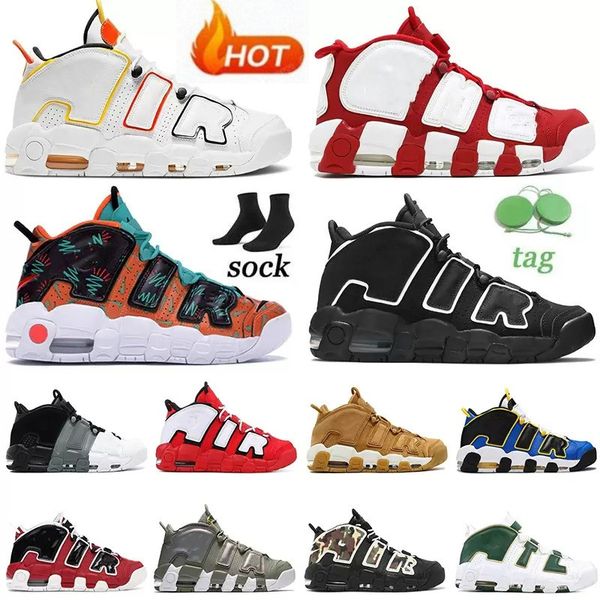 

shoes women more scottie white varsity red green multi-color black bulls university blue unc uk sneakers