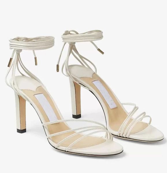 

summer brands designer antia nappa leather sandals shoes women adjustable ankle wrap tie high heels party wedding bridal dress gladiator san, Black