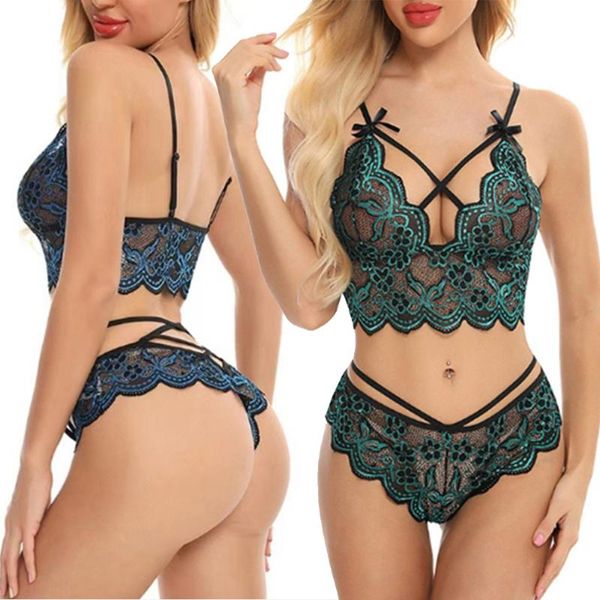 

bras sets bowknot push up bra & brief erotic lingerie for woman set perspective sleepwear lace strappy female underwear brabras, Red;black