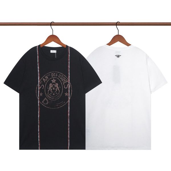 

mens t shirt letter print round neck short sleeve black white fashion women tees size s-xxxl.h3, White;black
