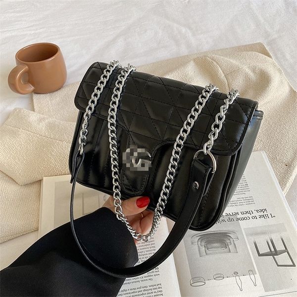 

66% off trendy bags 2022 new designer handbags women's new solid color foreign style letter chain strip texture fashion french minority