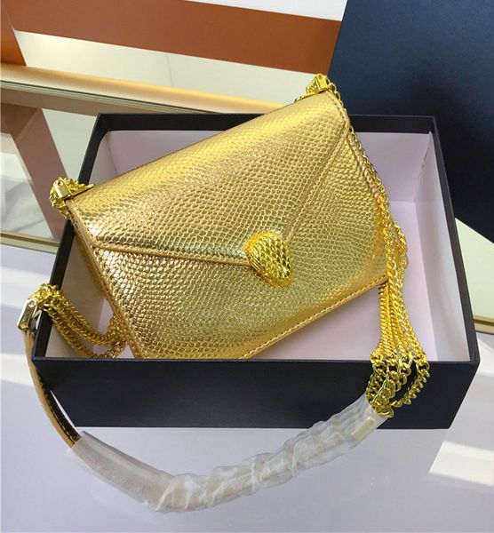 

gold snake leather shoulder bags purse quality women medium size purses crossbody totes luxury designers silver messenger handbags fashion l