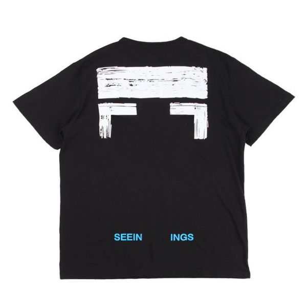 

summer mens loose t shirts fashion tees designers offs brands man women casual t-shirt luxury clothing letter arrow black white tshirts str, White;black
