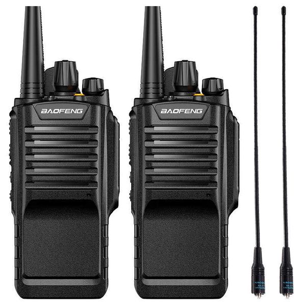 2pcs Baofeng Водонепроницаемый BF-9700 IP67 Walkie Talkie 8W 2800MAH UHF Radio Amador BF 9700 Walki-Talki BF9700 Ham Двухчастотный радио