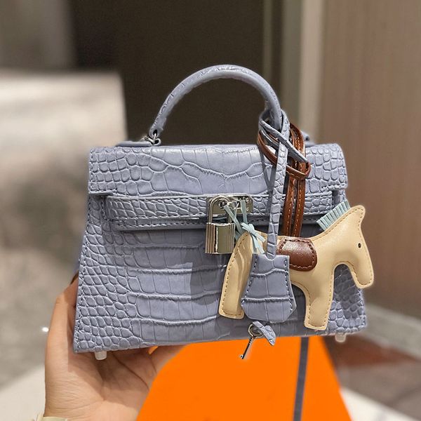 

plain crossbody bags women handbags alligator shoulder bag genuine leather lock hardware fashion wallets adjustable belt strap lady purse