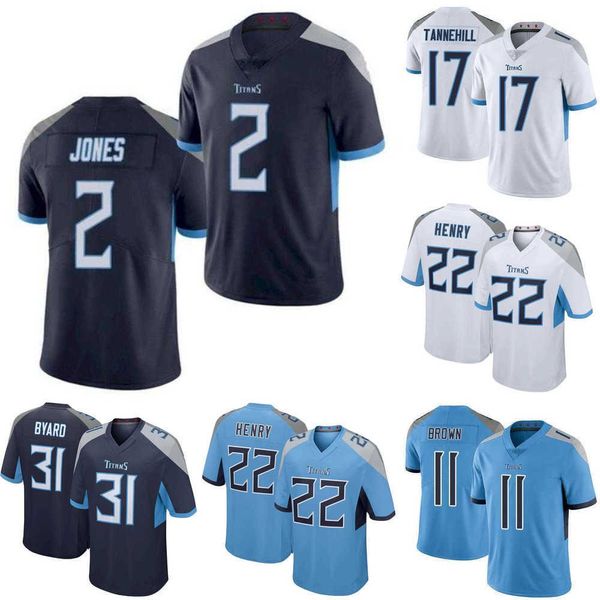 

football jerseys tennessee''titans''men women youth 22 derrick henry 2 draft julio 11 aj brown 31 kevin byard 17 ryan ta, Black;red