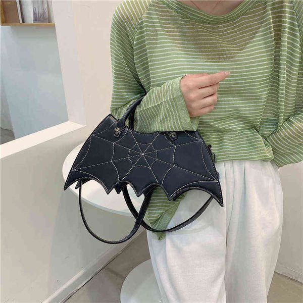 

hbp fashion creativity spoof fun halloween bat girl fashion pu handbag and messenger bag 220805